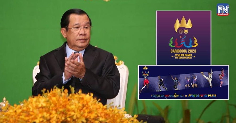 Prime Minister Hun Sen at the opening ceremony of the SEA Games Federation Council meeting on Monday. © Fresh News