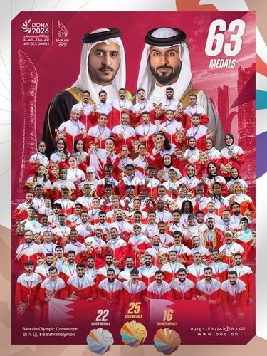 Bahrain’s record gold medal haul at GCC Games attributed to Royal support
