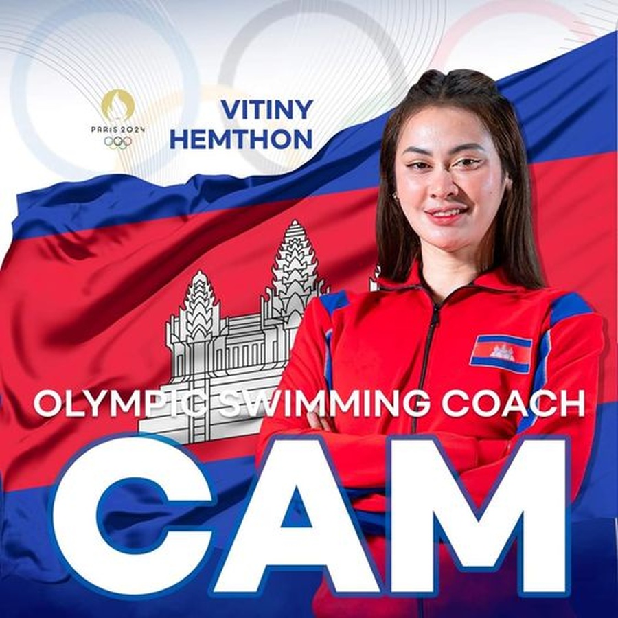 Cambodia’s Olympic swimmer Vitiny Hemthon to join international coaching course in Hungary