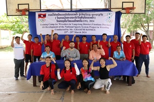 Iran's Olympic champion Ghasemi coaches young wrestlers in Laos