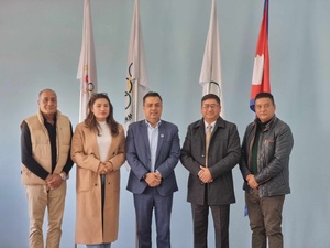 Nepal NOC welcomes officials of Non-Resident Nepali Association