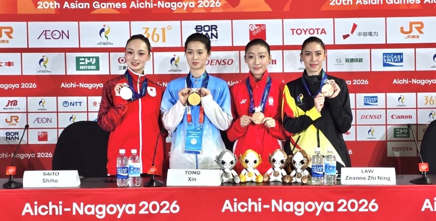 Xin Tong claims gold for China in women's wushu