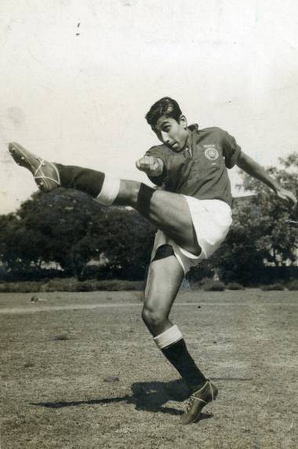 PK Banerjee captained the Indian football team at the Rome Olympics. © The Hindu Archives