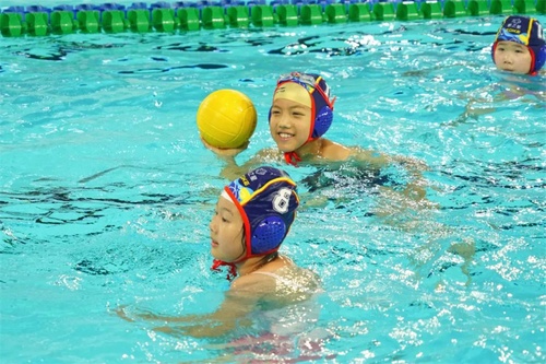 Swimming relay marks reopening of Yellow Dragon aquatics centre