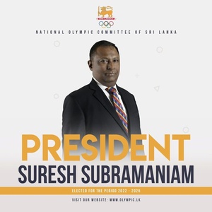 Suresh Subramaniam re-elected Sri Lanka NOC President