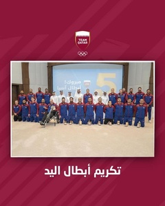 Sheikh Joaan honours Qatar’s national handball team for winning Asian crown