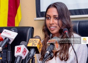Sri Lanka NOC proud of Mathilda Karlsson’s Olympic qualification