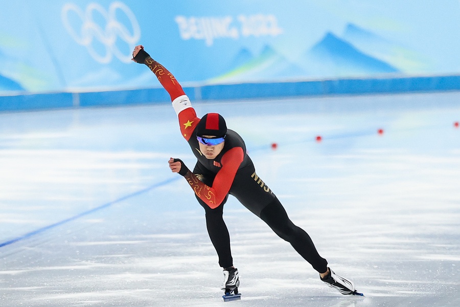 Speed skater Gao sets Olympic record in Asian 1-2-3 for men’s 500m