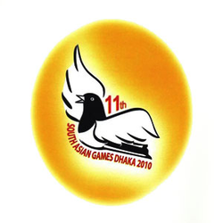 <p>The oficial logo of the 2010 South Asian Games; it represents the magpie robin, the National Bird of Bangladesh.</p>