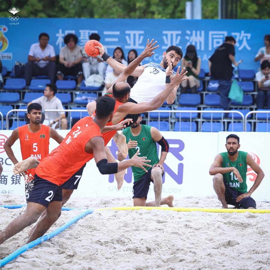 Jordan dominates Bangladesh in beach handball clash