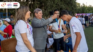 Large turnout of Syrian athletes in Hangzhou Asian Games Fun Run in Damascus