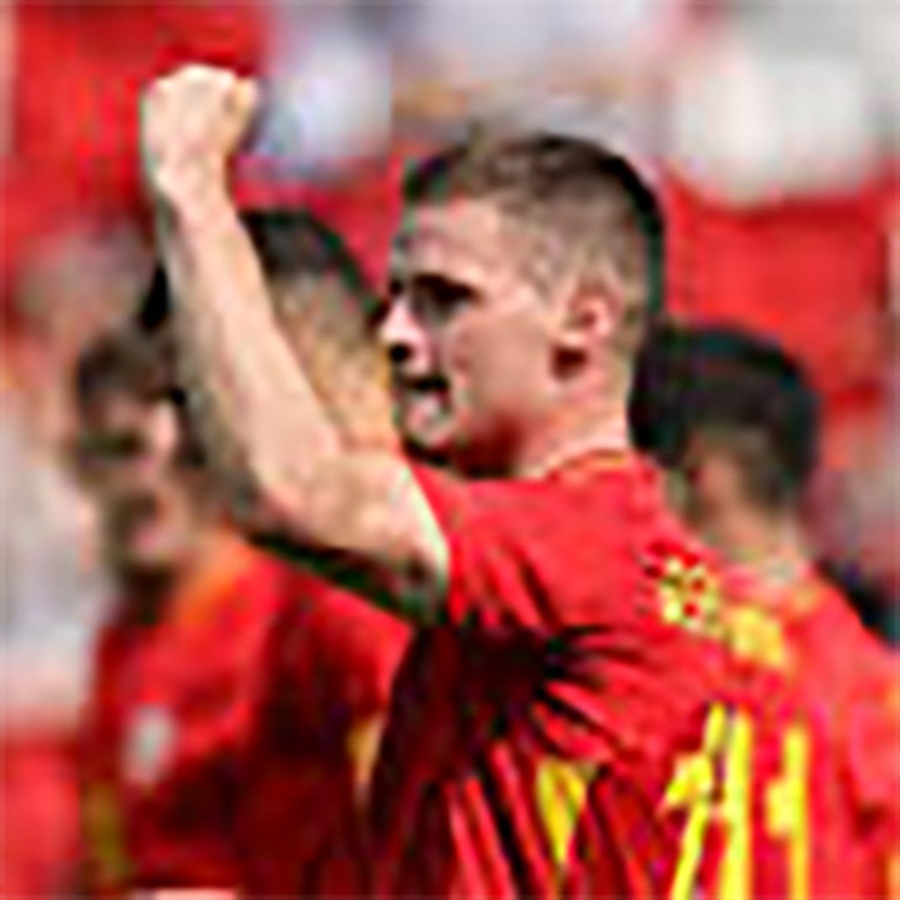 Sergio Gomez celebrates Spain’s winner against Uzbekistan (Photo: Getty Images)