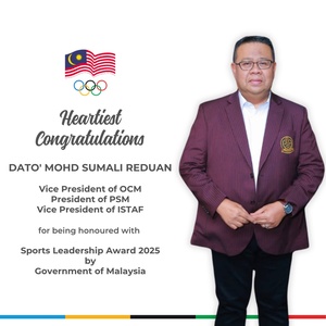 OCM Vice President receives Sports Leadership Award from Malaysian government