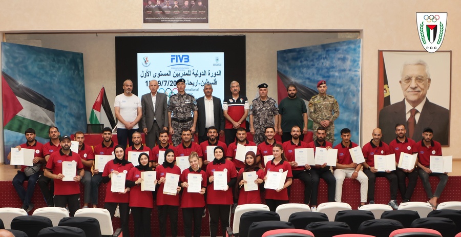 FIVB volleyball course concludes in Palestine