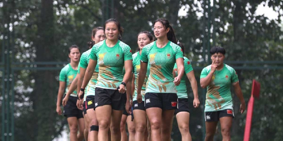 China’s women’s rugby sevens team prepares for Tokyo 2020. © Asia Rugby