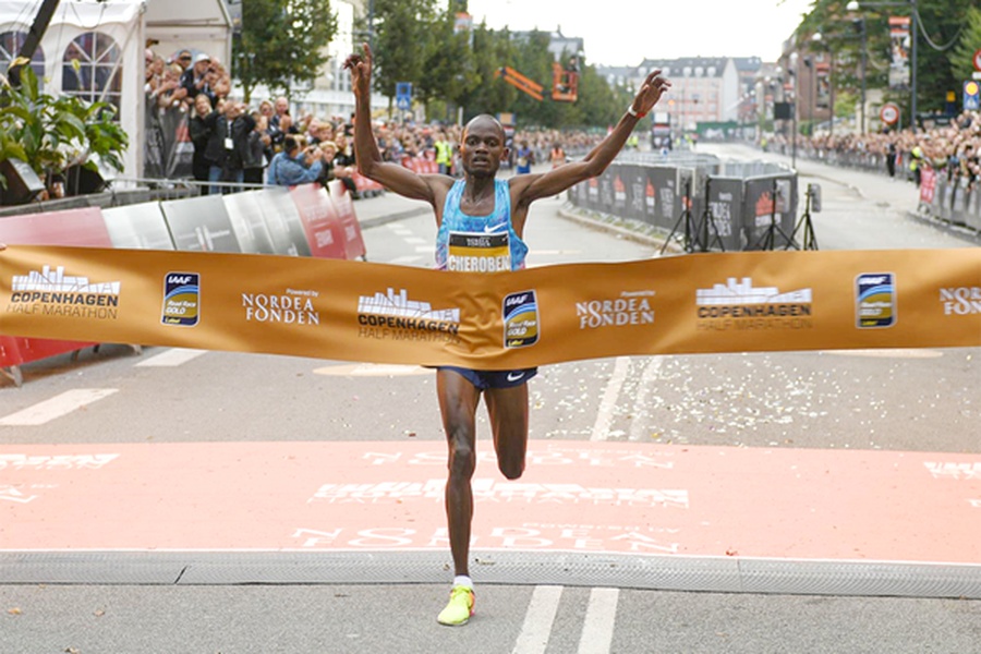 Asian record-holder Abraham Cheroben of Bahrain. © World Athletics