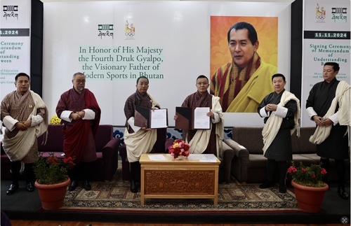 Bhutan NOC signs landmark agreement to promote sports and physical activity in schools