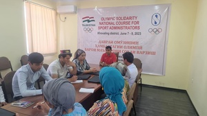 Tajikistan NOC holds Olympic Solidarity course for sport administrators