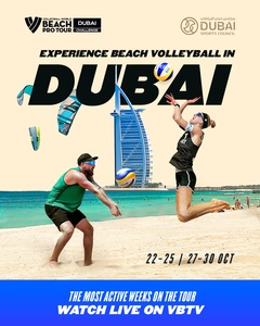 Beach volleyball players and fans in for a thrilling fortnight on golden sands of Dubai