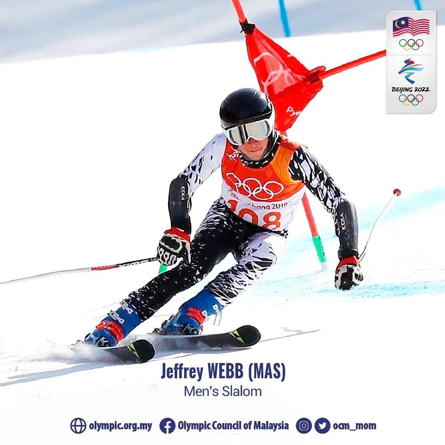 Jeffrey Webb will carry Malaysia’s flag in the closing ceremony (Photo: OCM)