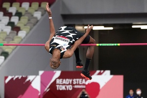 Qatar’s world high jump champion Barshim shares gold in Tokyo test event
