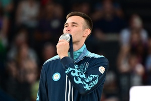 Kazakhstan NOC President congratulates gymnast Kurbanov for creating Olympic history