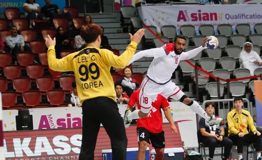 Bahrain on the way to defeating South Korea to clinch the Tokyo Olympic berth. © Gulf Insider