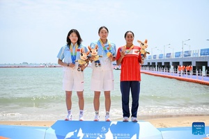 China finishes 1-2 in open water swimming, Vietnam bronze