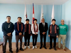 Nepal NOC Secretary General welcomes Korean table tennis delegation
