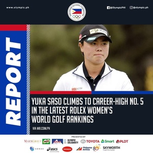Asian Games golf champ soars to No. 5 in Rolex rankings