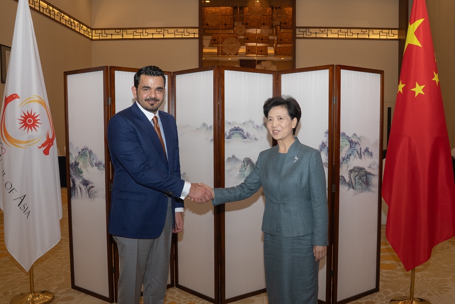 OCA President Sheikh Joaan meets with HE Excellency Madam Shen Yiqin, State Councilor of the People’s Republic of China