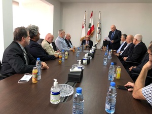 Lebanon Minister of Sport George Kallas visits NOC headquarters