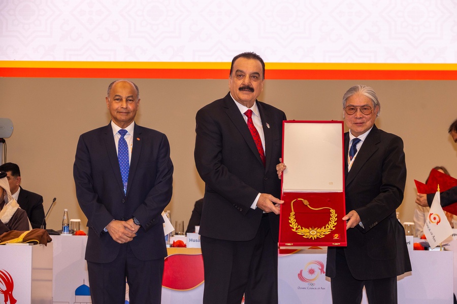 Afghanistan NOC President-in-exile Hafizullah Wali Rahimi receives OCA Order of Merit