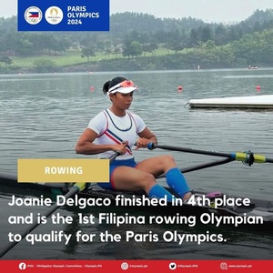 OCA rowing youth camp graduate Joanie Delgaco qualifies for Paris Olympics
