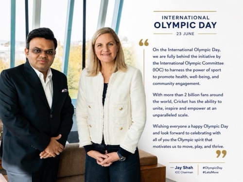 ICC Chairman Jay Shah backs IOC’s Olympic Day initiative