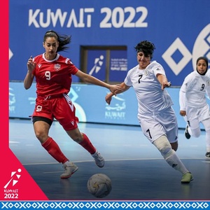 OCA Gender Equity Committee Chair Sheikha Hayat gives women's futsal thumbs up