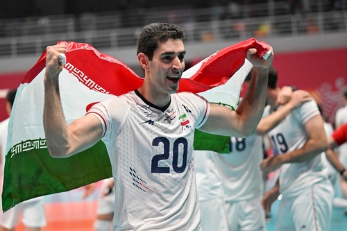 Iran downs China in four sets to complete golden hat-trick in men’s volleyball