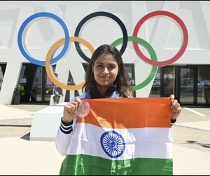 India’s double Olympic medallist Manu Bhaker to carry flag in closing ceremony