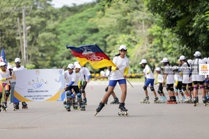 Roller-skating relay highlights Sri Lanka NOC’s global walking day
