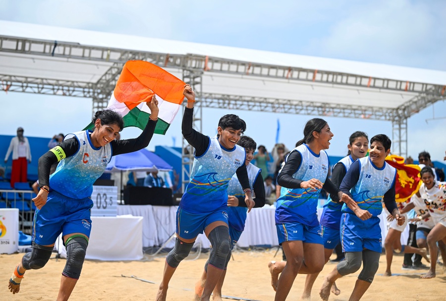 India won their first gold medal of Sanya 2026 in women’s kabaddi on Monday.  © CGTN Sports Scene