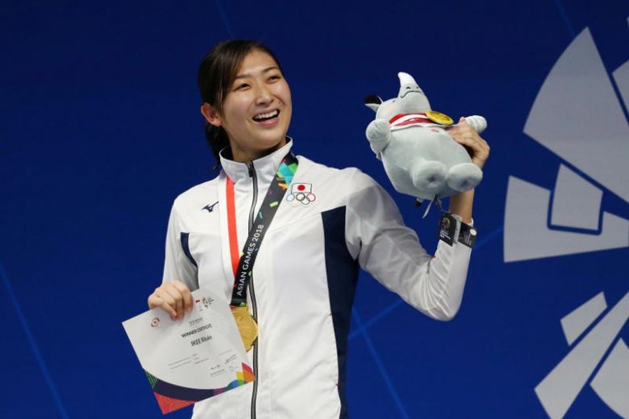 Rikako Ikee at the 18th Asian Games. © Reuters