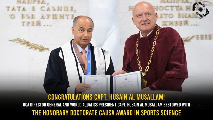 Captain Husain receives honorary doctorate degree in Bulgaria