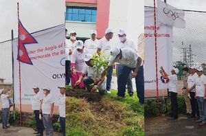 Nepal Olympic Committee celebrates Olympic Day 2020 with tree planting