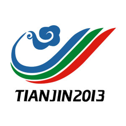 <p>The picture released by 2013 East Asian Games Organizing Committee on Dec. 2, 2009 shows the emblem of the 6th East Asian Games. The theme of the Games is Peace, Friendship, Harmony and Development.<br /><br />The logo was combined cloud, waves with racetrack in red, green and blue, representing the hope and wishes of East Asian people.</p>