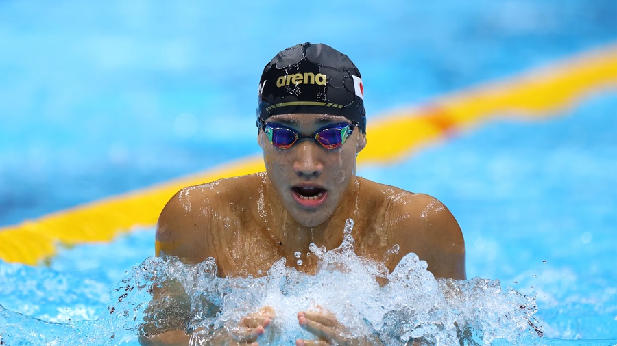 Japan’s Shin Ohashi, 17, broke the world record in the men’s 200m butterfly at Tokyo Aquatic Centre on September 24. (Photo: AINAGOC)