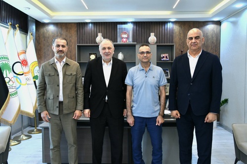 Iraq NOC Secretary General discusses basketball future with FIBA official