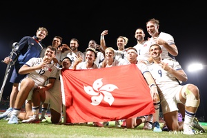 Hong Kong, China storms to three-peat in men's rugby sevens