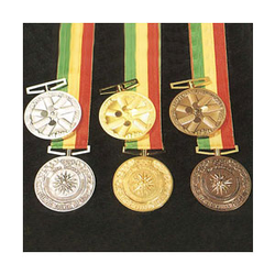 <p>Date of issue: April 1994 Details: Gold (60 m/m, 50 m/m, 35 m/m) Silver (60 m/m); Bronze (60 m/m) Two types of commemorative medals were issued by an official supplier, the Japan Amateur Sports Cooperation Association: one depicts a female profil</p>