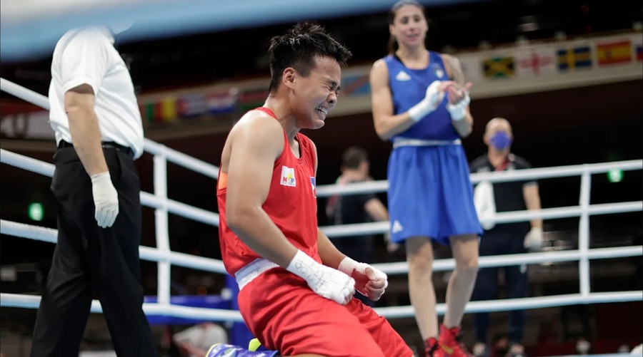 Olympic silver medallist Nesthy Petecio will be one of the Philippines' big hopes for women's boxing gold in Cambodia. © Getty Images 2021