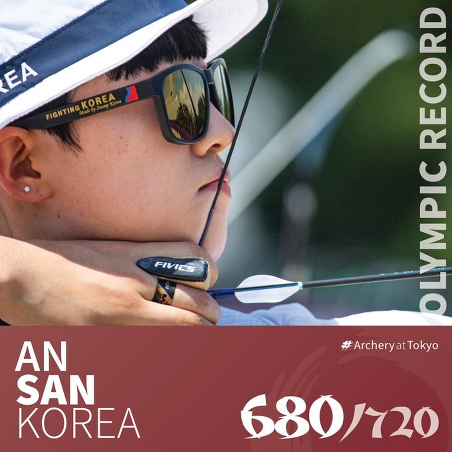 An San won three gold medals at Tokyo 2020. © World Archery